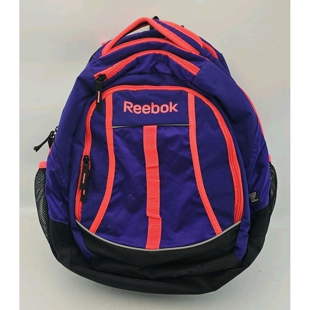 Reebok Thunder Chief Backpack in purple and pink/orange